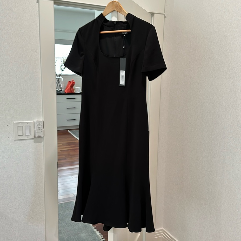 Badgley Mischka never worn, size 14, black dress, with tags, $440 originally